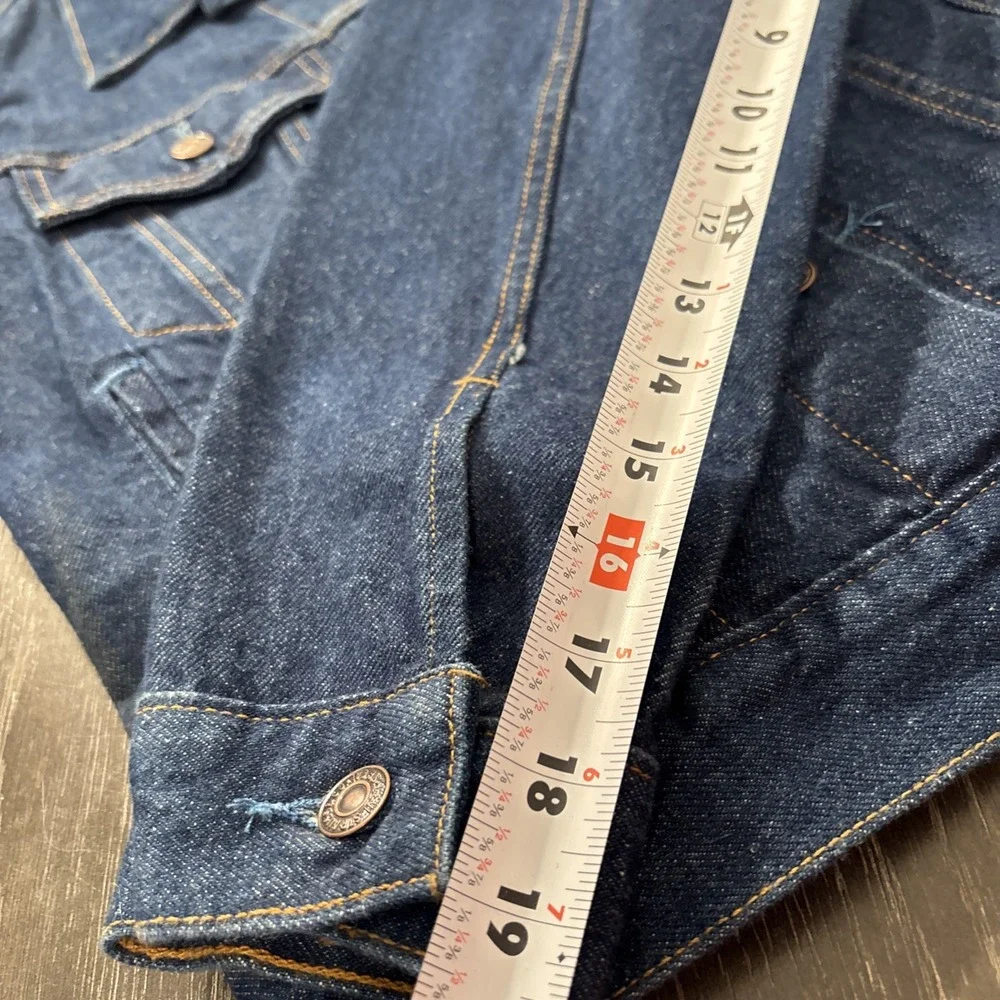 Vintage‎ 80's Levi Denim Trucker Jacket 70506-0216 USA Made Type 3 Sz 36 VTG